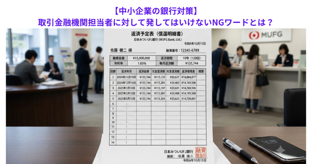 【中小企業の銀行対策】取引金融機関担当者に対して発してはいけないNGワードとは?