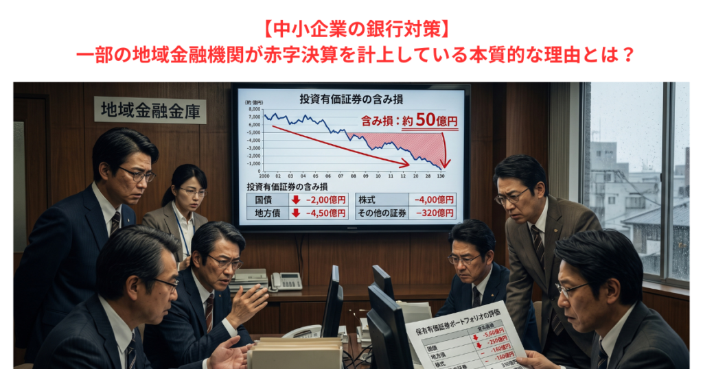 【中小企業の銀行対策】一部の地域金融機関が赤字決算を計上している本質的な理由とは？