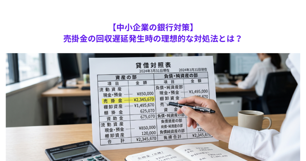 【中小企業の銀行対策】売掛金の回収遅延発生時の理想的な対処法とは？