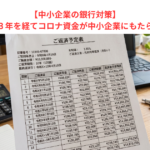 【中小企業の銀行対策】コロナ禍終息３年を経てコロナ資金が中小企業にもたらす弊害とは？
