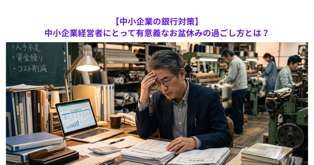 【中小企業の銀行対策】中小企業経営者にとって有意義なお盆休みの過ごし方とは？