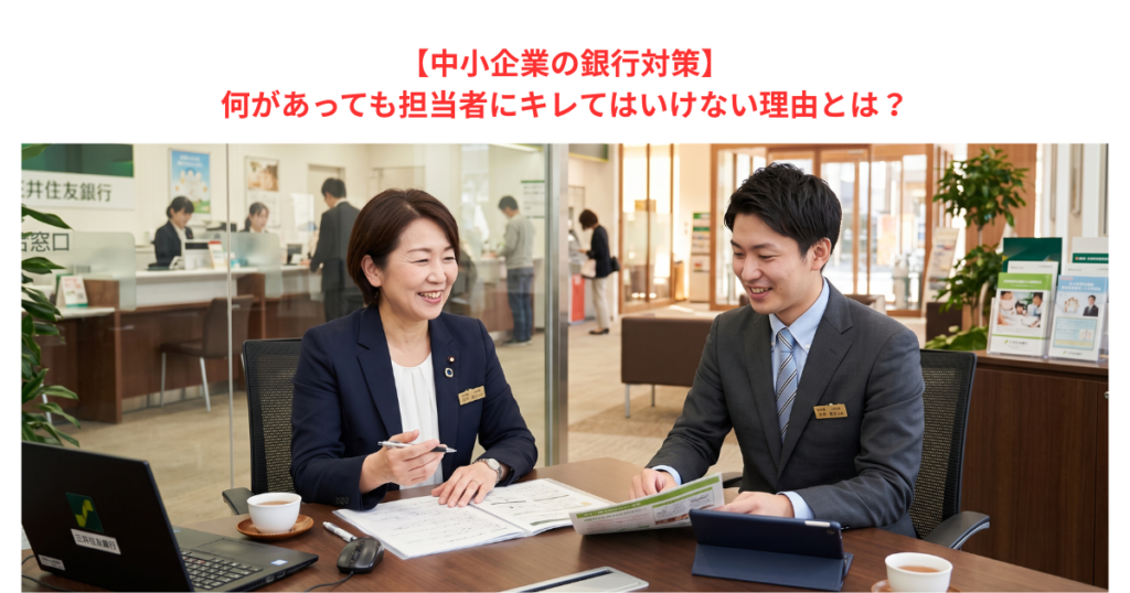 【中小企業の銀行対策】何があっても担当者にキレてはいけない理由とは？