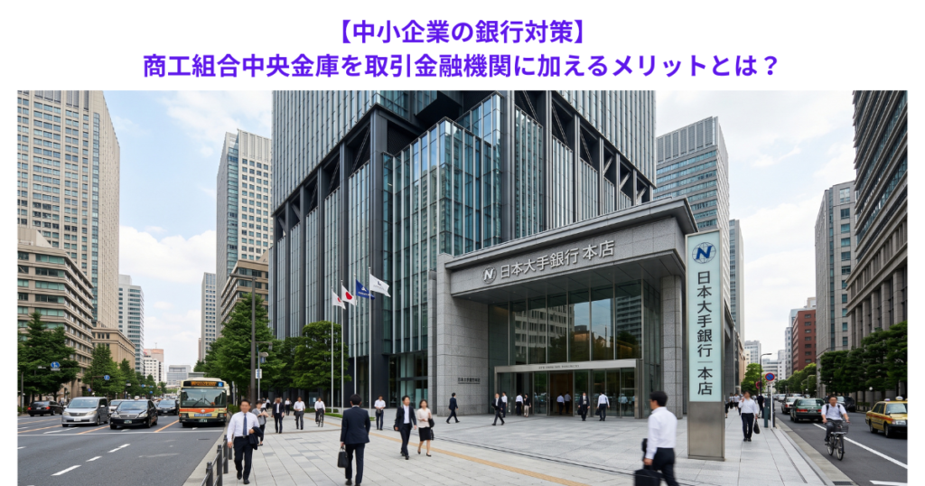 【中小企業の銀行対策】商工組合中央金庫を取引金融機関に加えるメリットとは？