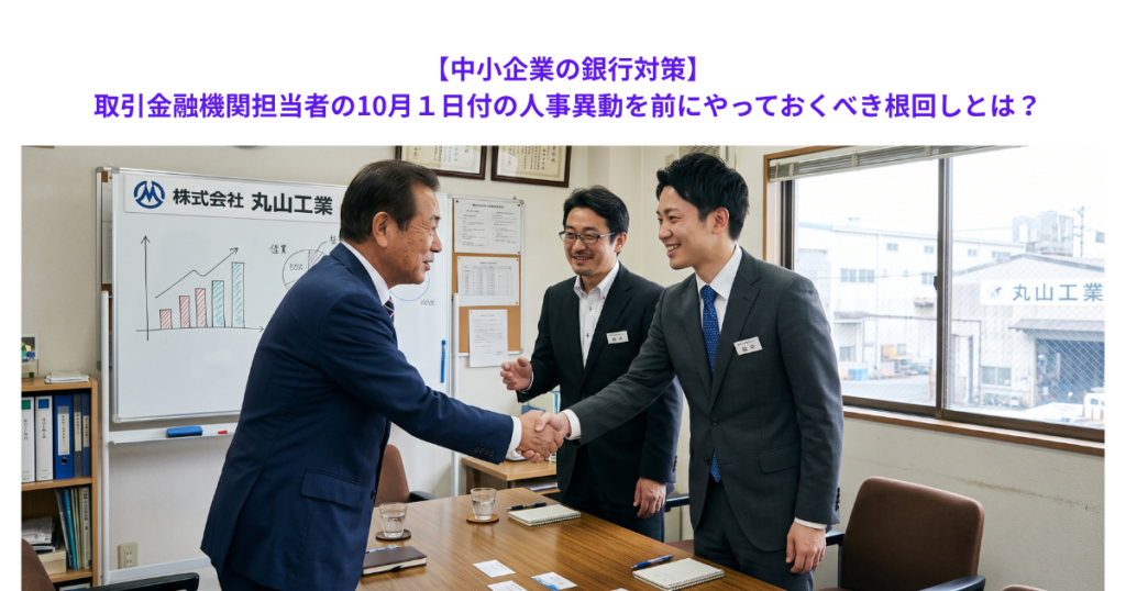 【中小企業の銀行対策】取引金融機関担当者の10月1日付の人事異動を前にやっておくべき根回しとは?