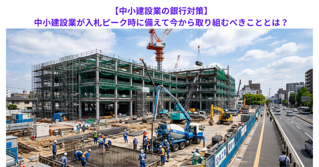 【中小建設業の銀行対策】中小建設業が入札ピーク時に備えて今から取り組むべきこととは?
