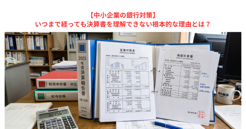 【中小企業の銀行対策】いつまで経っても決算書を理解できない根本的な理由とは?