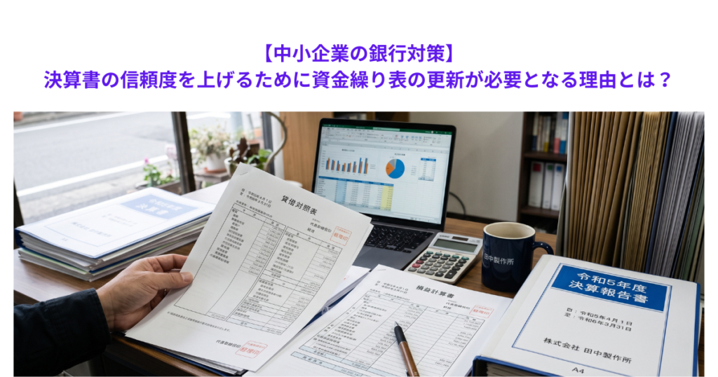 【中小企業の銀行対策】決算書の信頼度を上げるために資金繰り表の更新が必要となる理由とは？