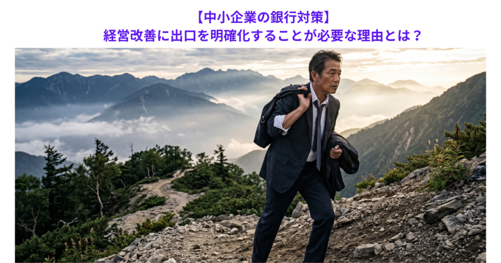 【中小企業の銀行対策】経営改善に出口を明確化することが必要な理由とは?