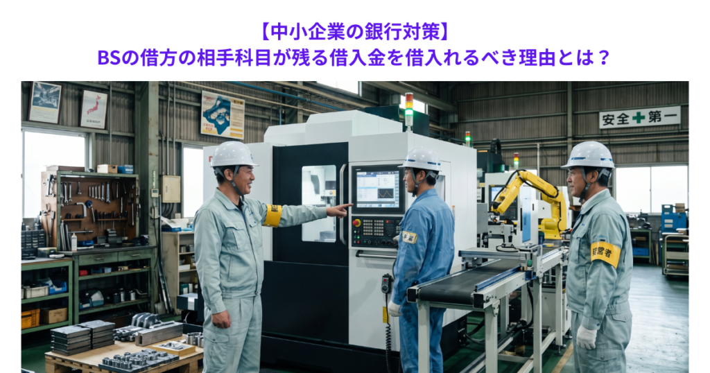 【中小企業の銀行対策】BSの借方の相手科目が残る借入金を借入れるべき理由とは？