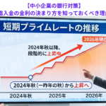 【中小企業の銀行対策】個々の借入金の金利の決まり方を知っておくべき理由とは？